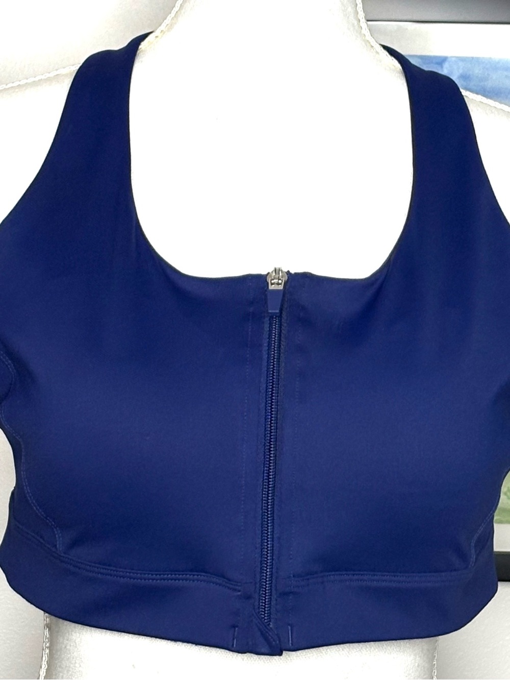Like New Without Tags - TEK GEAR Racerback Zip Sports Bra High Support XL